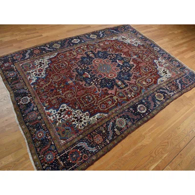 Cardonas One-of-a-Kind Rectangle 8'3" X 11'9" 1920s Wool Area Rug Red | Wayfair North America
