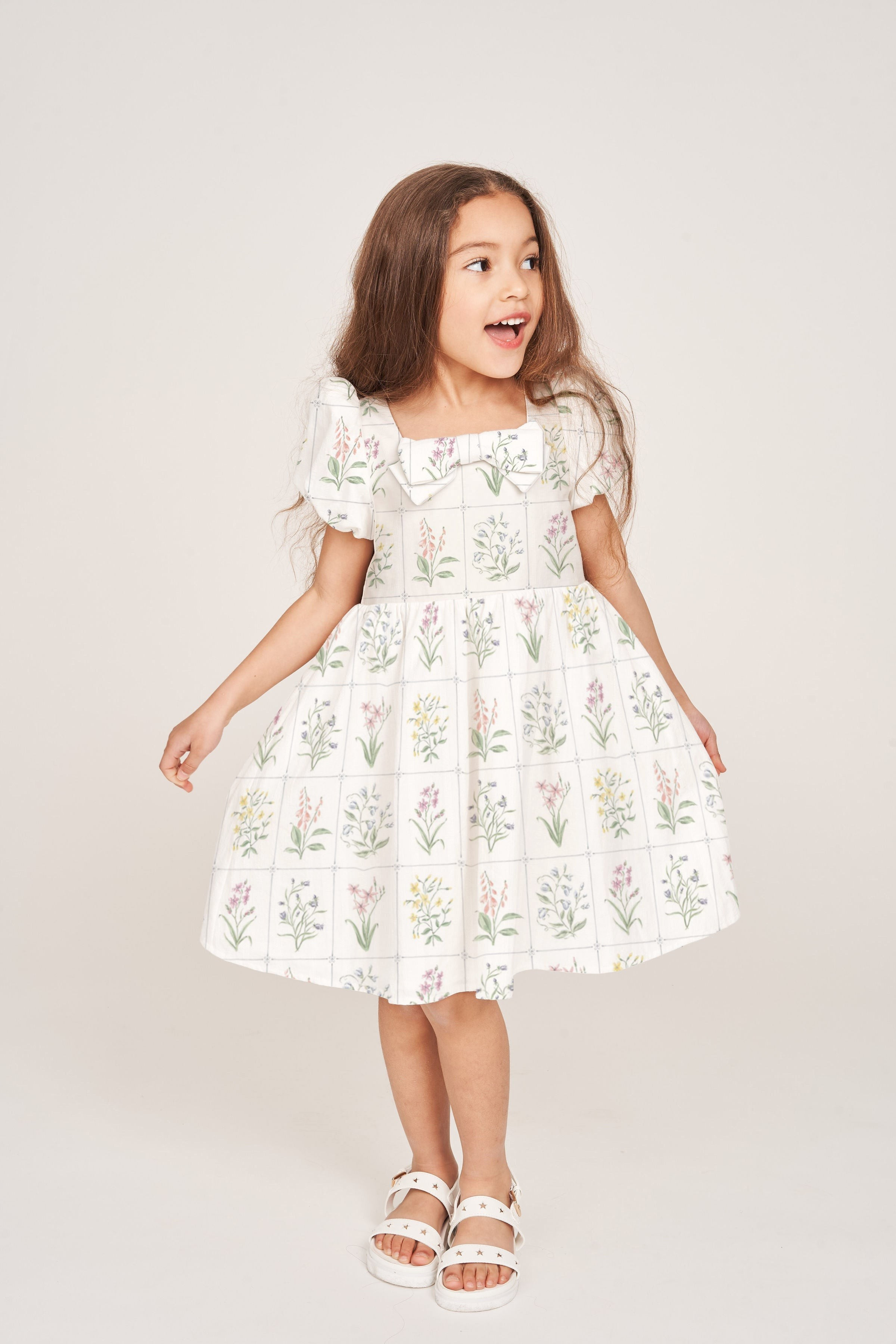 The Kylie Girl Dress - Tuscan Garden Floral by Floraison | Support HerStory