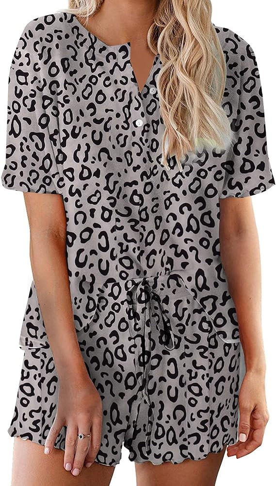 Ekouaer Tie Dye Pajamas Set Womens Loungewear Sleepwear 2 Piece PJ Sets | Amazon (US)