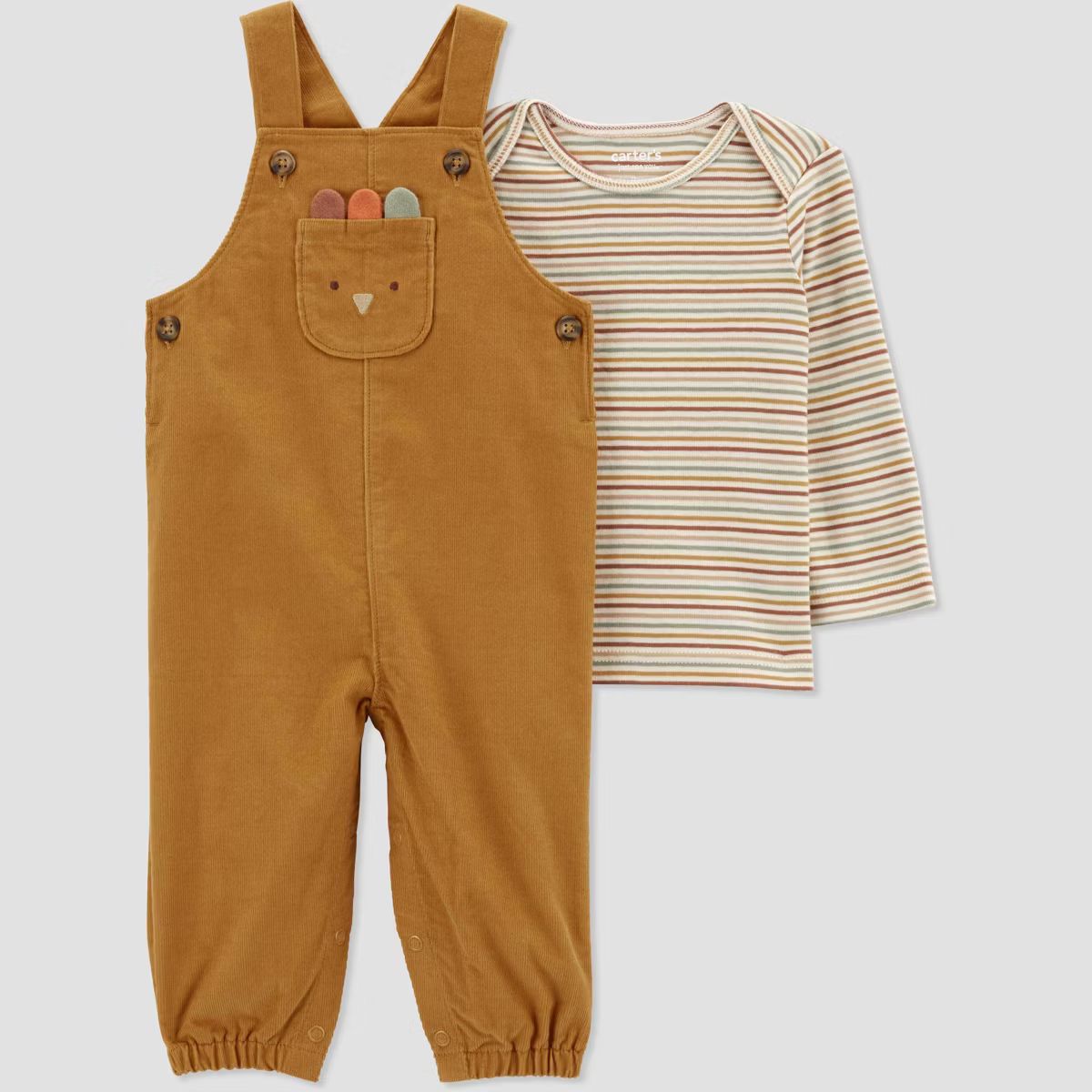 Carter's Just One You® Baby Boys' 2pc Turkey Undershirt & Bottom Set - Brown | Target