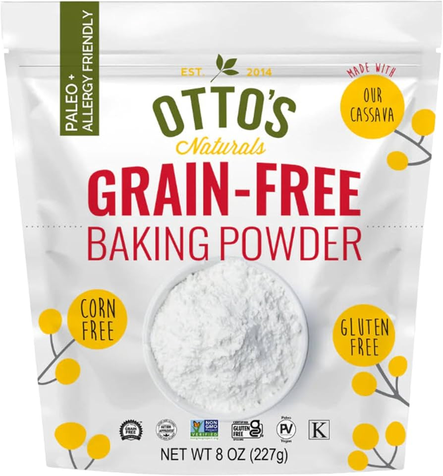 Otto's Naturals - Baking Powder, Gluten-Free, Grain-Free, Nut-Free Baking Powder for Cooking & Ba... | Amazon (US)