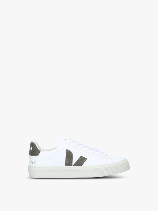 Women's VEJA CAMPO White Khaki | Lace Up Trainers | Fenwick | Fenwick