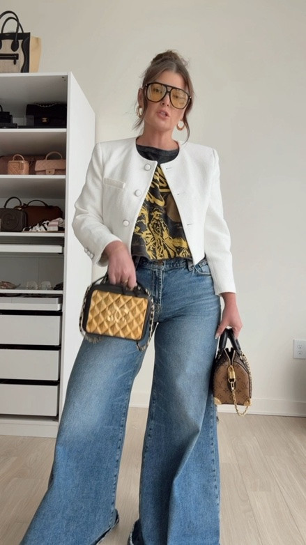 I sized down in the jacket for a slimmer and more cropped fit 

Jeans I’m wearing are old 7 for all mankind so I linked a similar pair in stock

#LTKdayinmylife #LTKgrwm