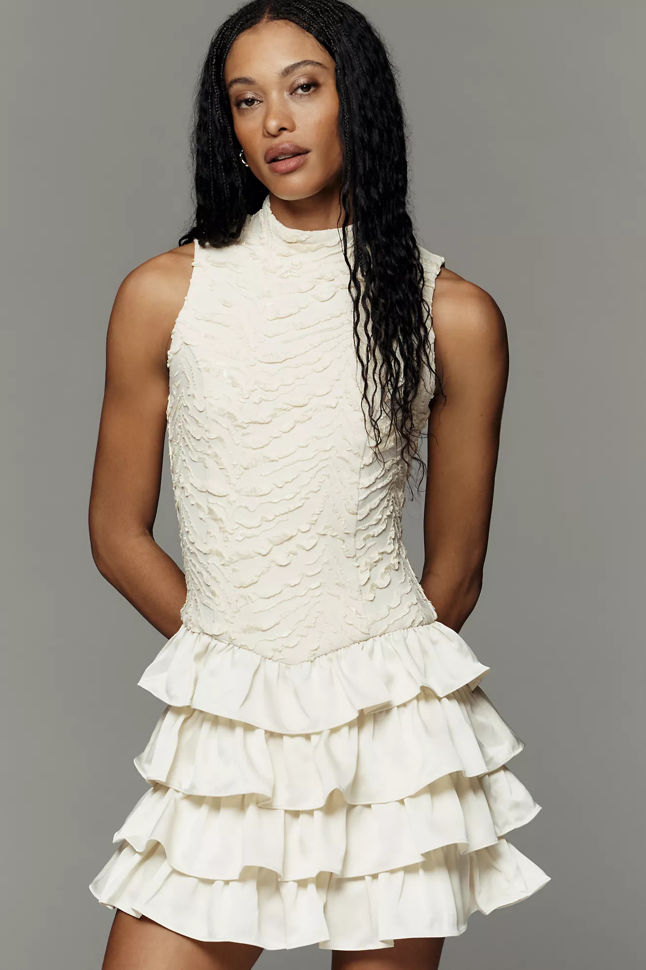 Curaae Fay Ruffle Mini Dress | Anthropologie (US)