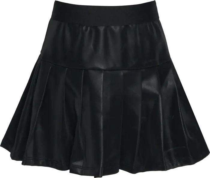 Kids' Pleated Faux Leather Skirt | Nordstrom