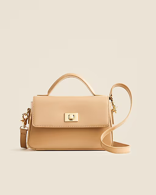 Small Edie top-handle bag in Italian leather | J. Crew US