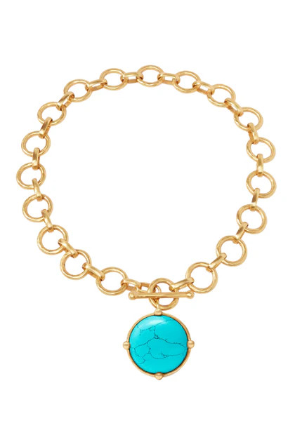 Julie Vos Honeybee Turquoise Blue Statement Necklace | The Willow Tree