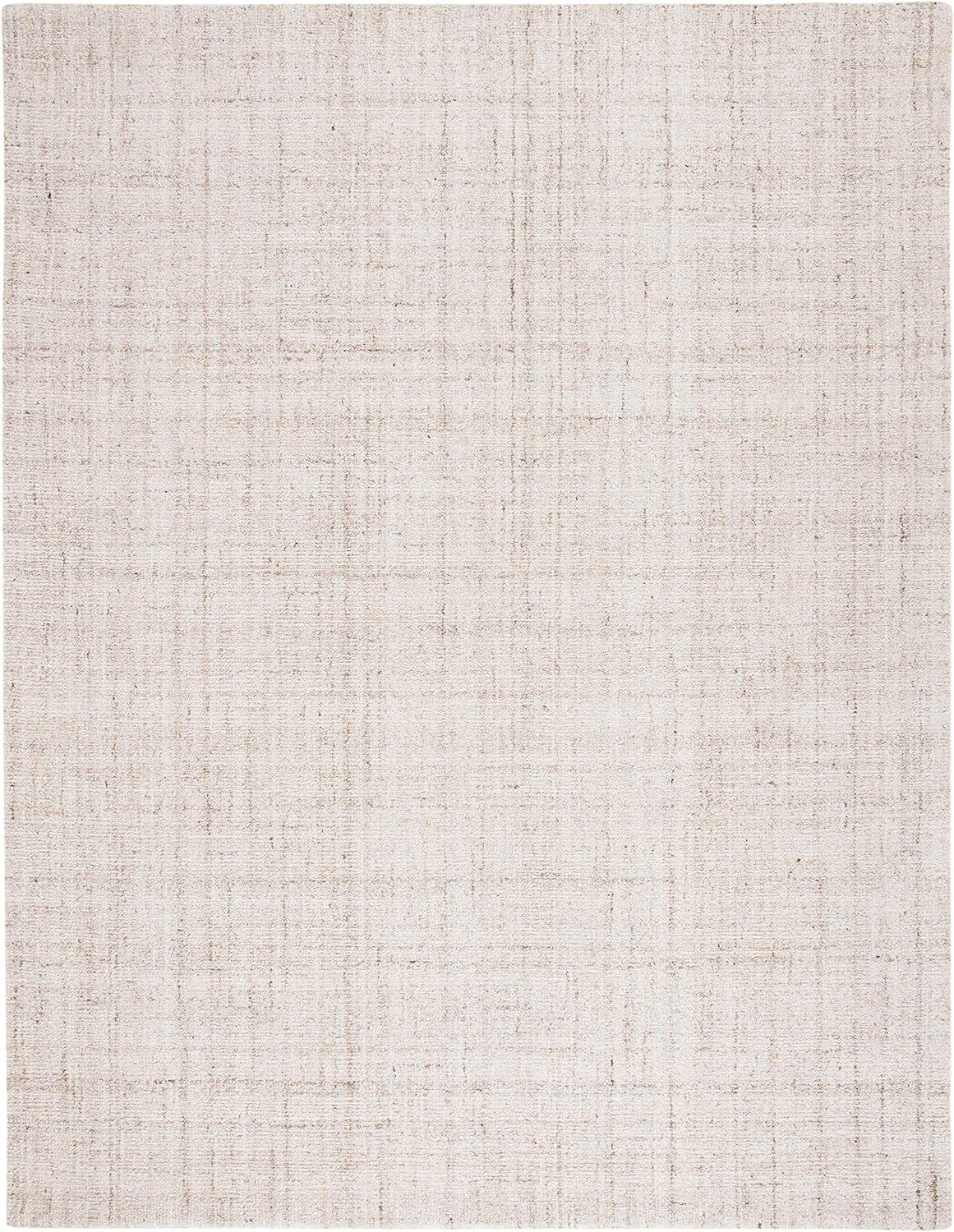 SAFAVIEH Abstract Collection Area Rug - 8' x 10', Ivory & Beige, Handmade Wool & Viscose, Ideal f... | Amazon (US)