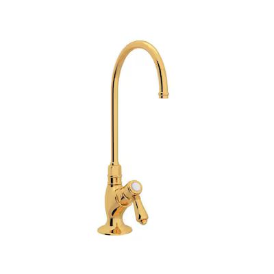 Rohl Country Kitchen Inca Brass Single Handle High-arc Kitchen Faucet | Lowe's