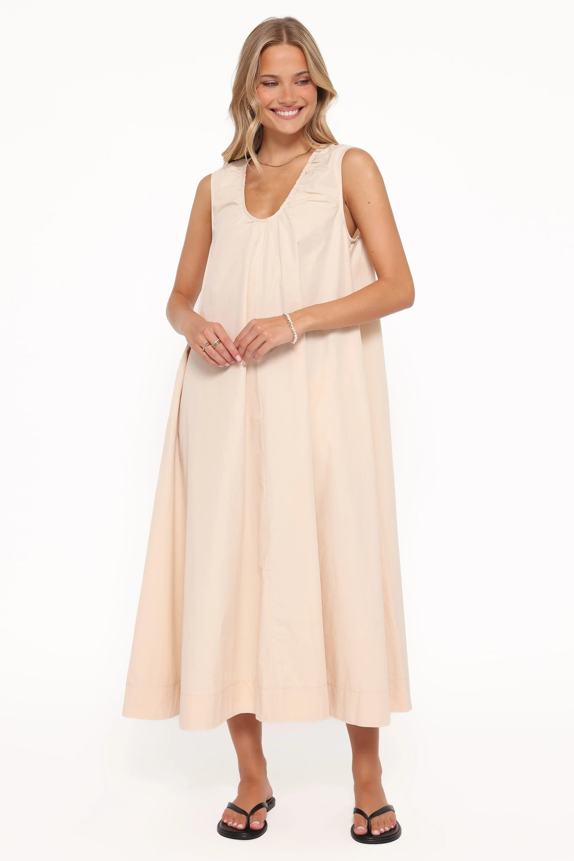 Laurita Maxi Dress - Oatmeal | Petal & Pup (US)