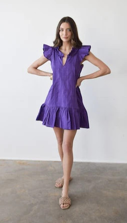 Rachel Dress - Purple | Shop BIRDIE