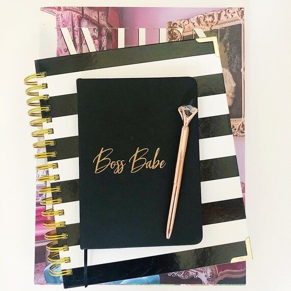Boss Babe | Notebook Journal, Boss Lady | Etsy (US)