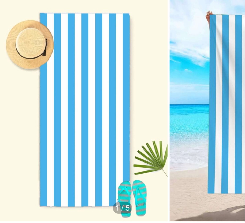Striped beach towel 