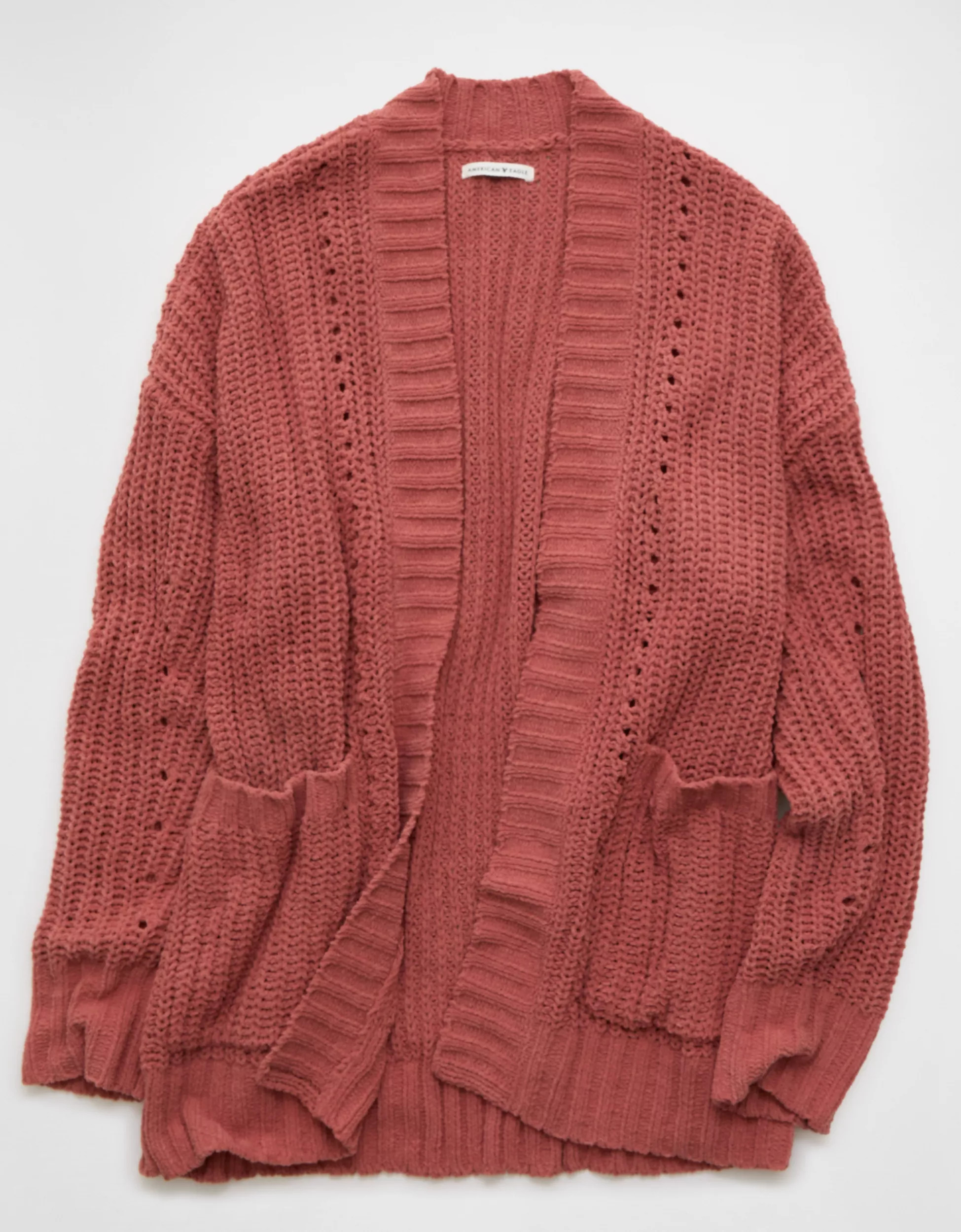 AE Chenille Cardigan Sweater | American Eagle Outfitters (US & CA)