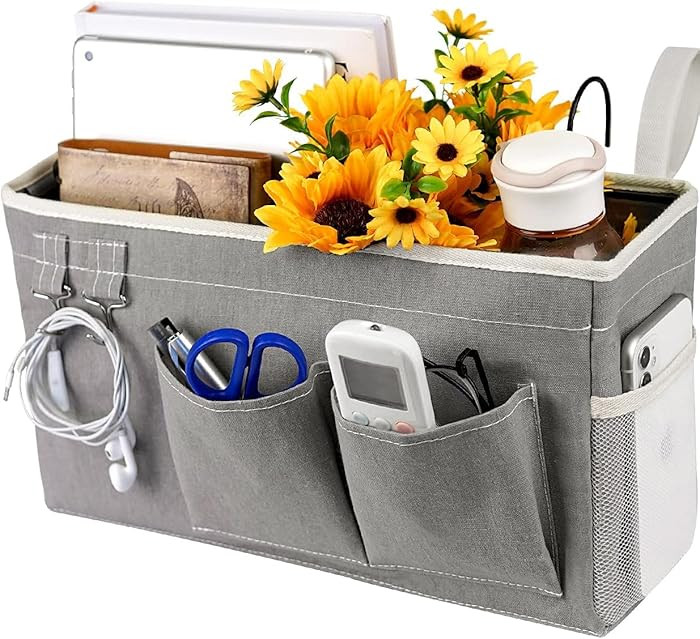 Loghot Bedside Caddy/Bedside Storage Bag Hanging Organizer for Bunk and Hospital Beds,Dorm Rooms ... | Amazon (US)