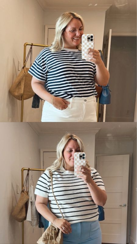 Stripes have been my fav lately! Loving the basic but elevated look! I’m in a size large in both of these ❤️

#LTKFindsUnder50 #LTKMidsize #LTKStyleTip