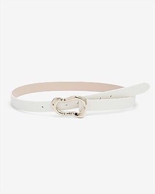 Skinny Gold Buckle Belt | Express