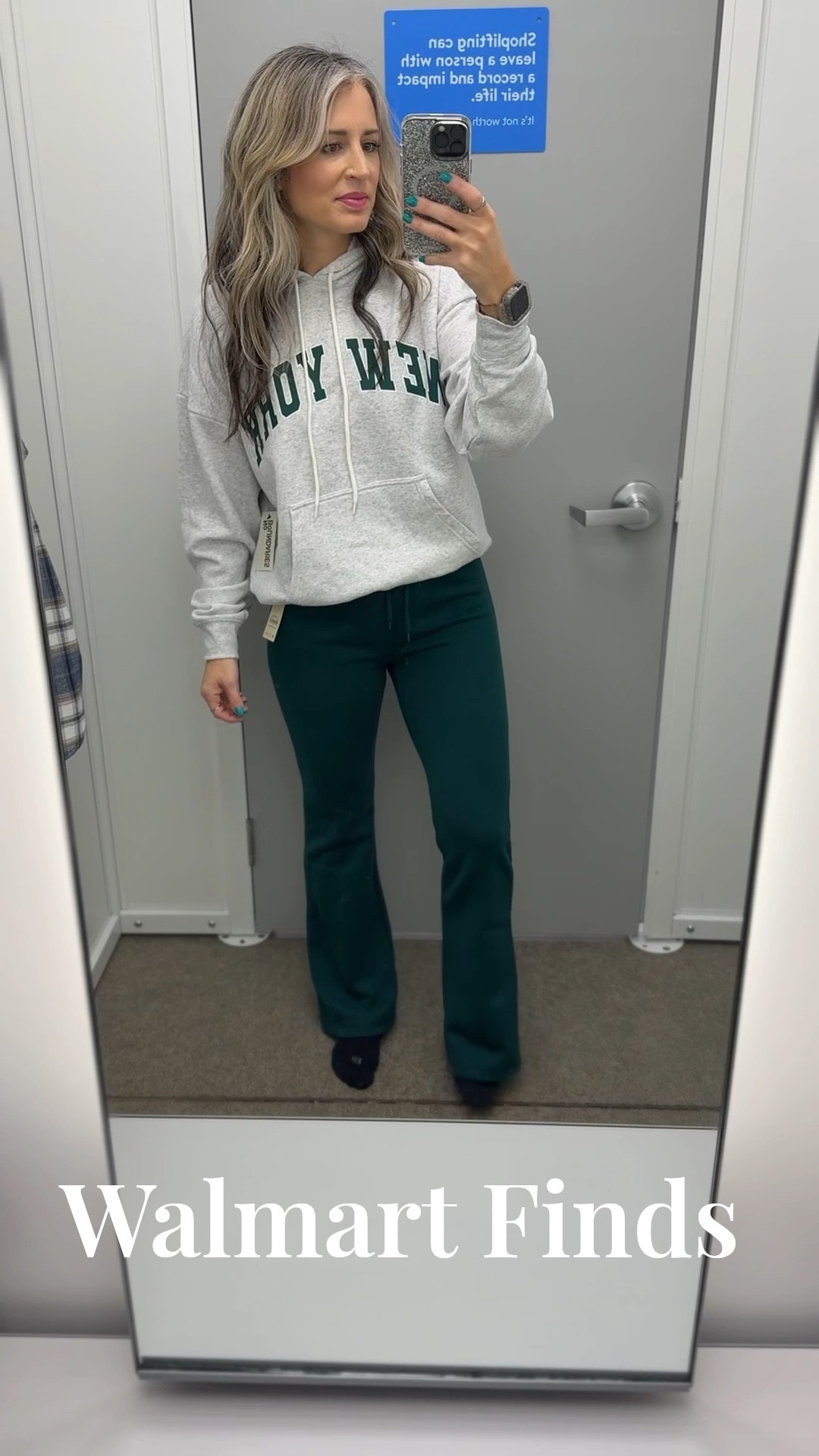 Love this cutesy cozy set from Walmart! Under $40 for the set!
This was a large top and small bottom!