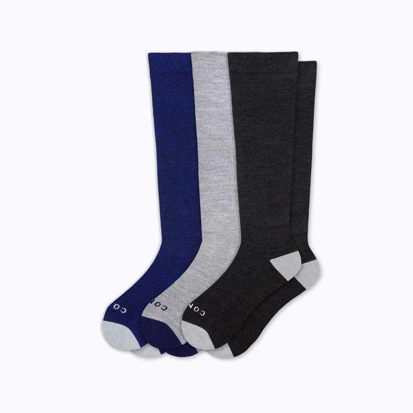 Merino Wool Compression Socks  – 3-Pack Solid | Comrad