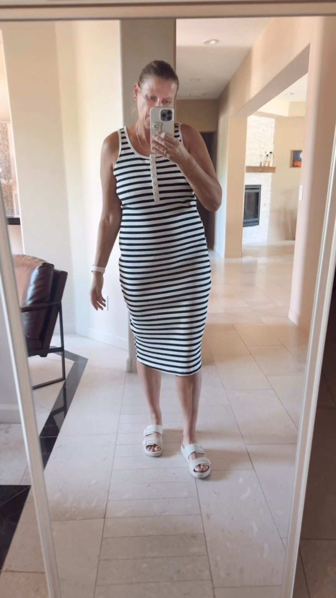 Striped dress perfection 

Striped target dress, flattering summer dress, elevated casual look, vacation outfit, style over 40, 

#LTKTravel #LTKootd #LTKOver40