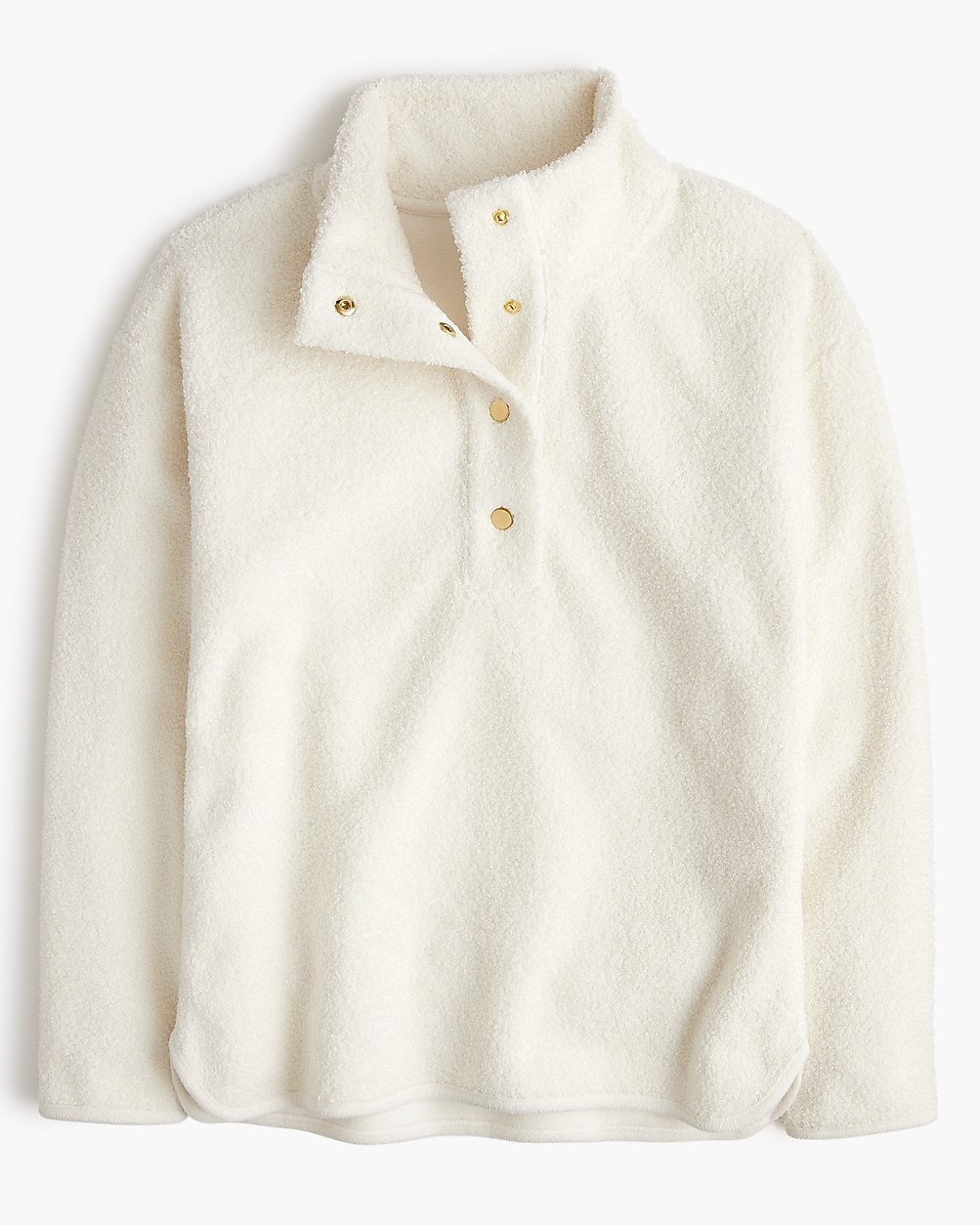 Sherpa snap pullover | J.Crew Factory