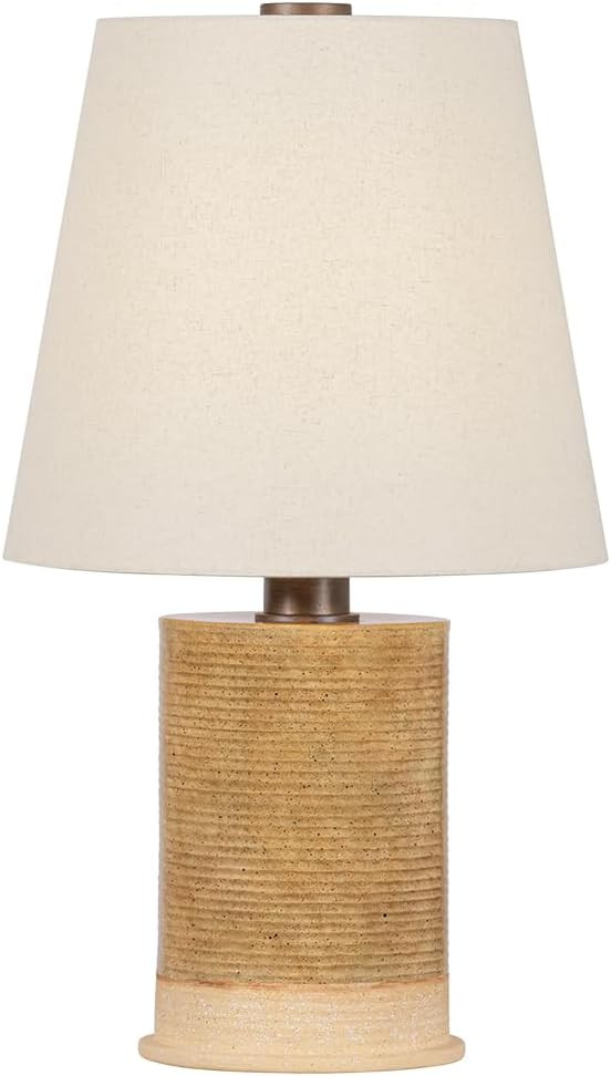 Troy Lighting Kerwin Table Lamp | Caramel Bisque Ceramic Base | Ribbed Footed Modern Maker Design... | Amazon (US)