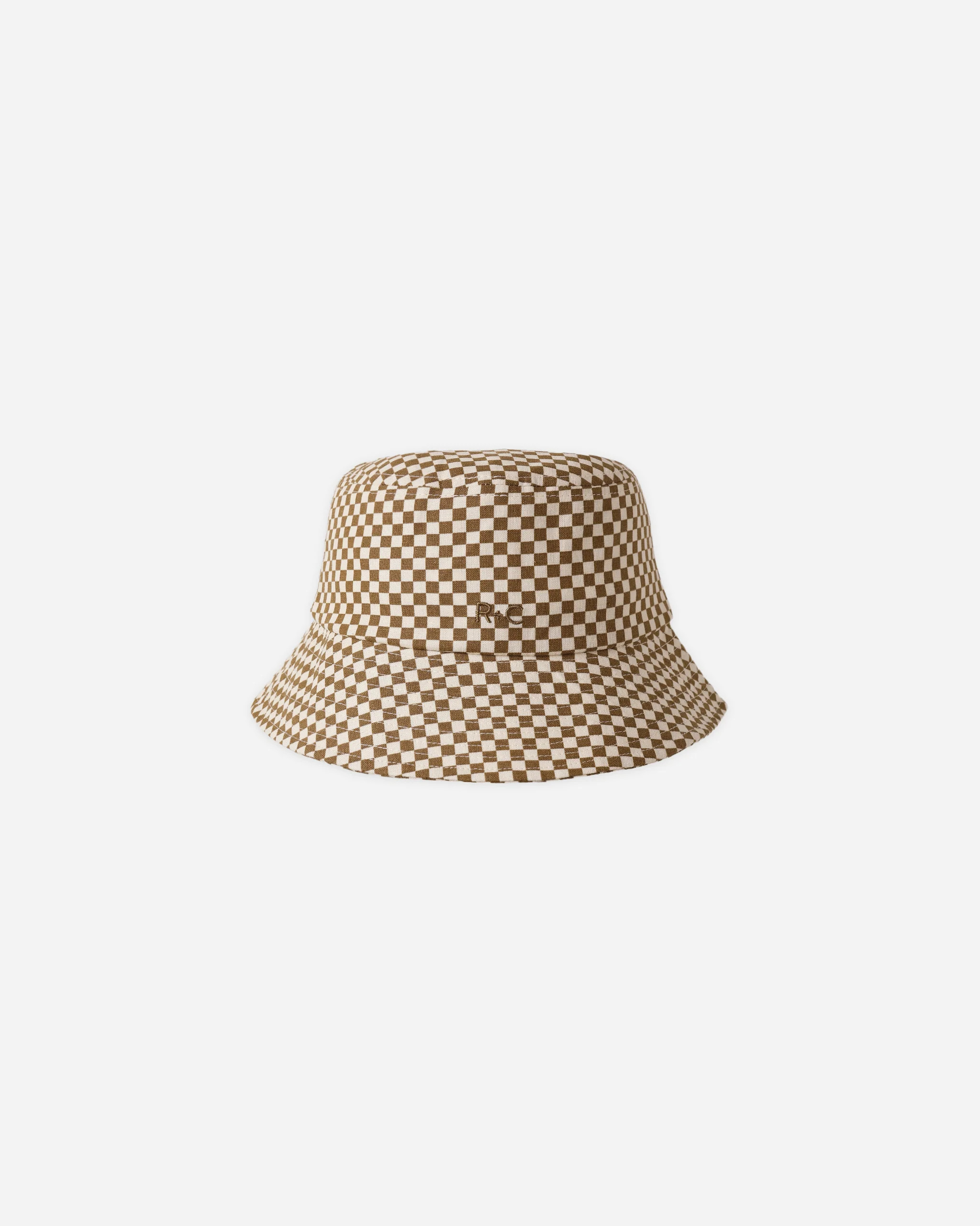 Bucket Hat Ocre Check | Rylee + Cru