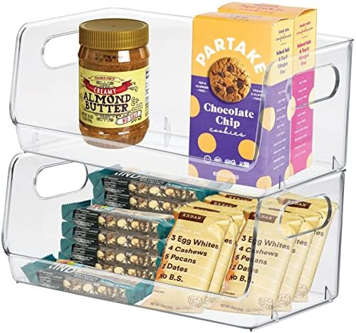 bHome Kitchen Organization | Clear Plastic Storage Bins | Pantry Organization and Storage Bins, K... | Amazon (US)