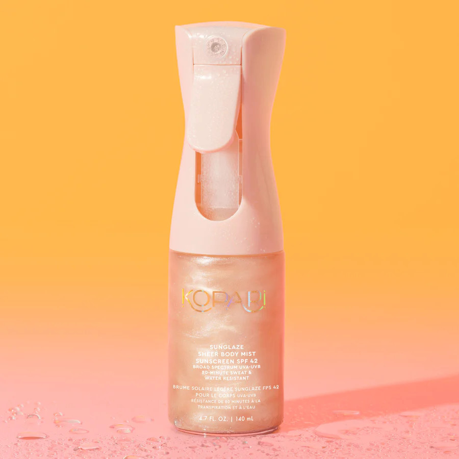 SUNGLAZE SHEER BODY MIST SUNSCREEN SPF 42 | Kopari