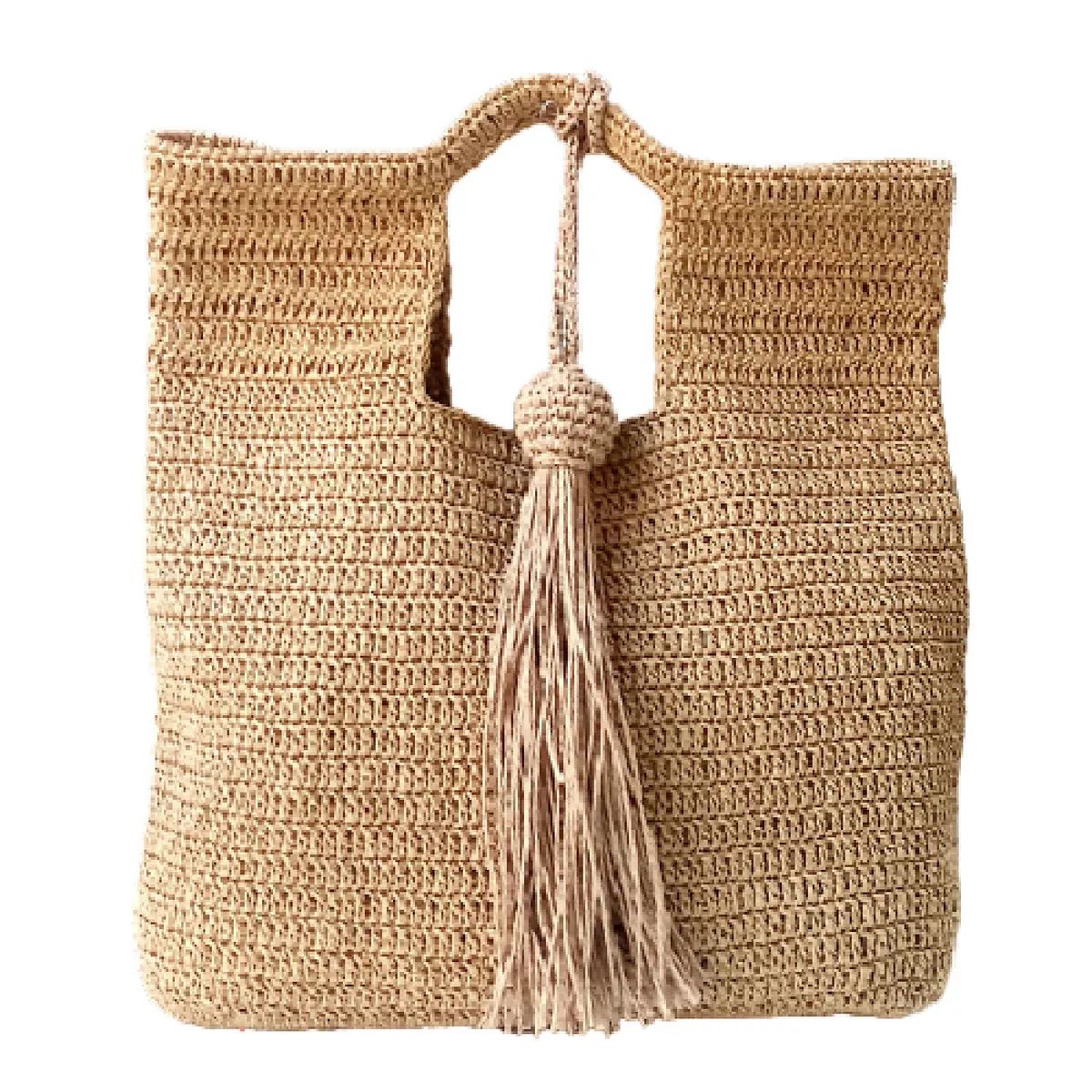 Hand Crafted Medium Tote Bag Gift for Women, Organic Natural Paper Yarn, Eco-Friendly and Luxurio... | Kohl's