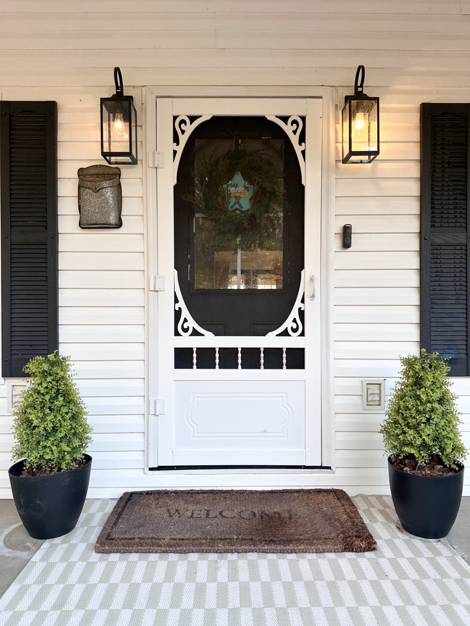 Faux topiaries, boxwood topiaries, outdoor rug, lantern lights 
Amazon home decor, Amazon finds 

#LTKFindsUnder100 #LTKFindsUnder50 #LTKHome