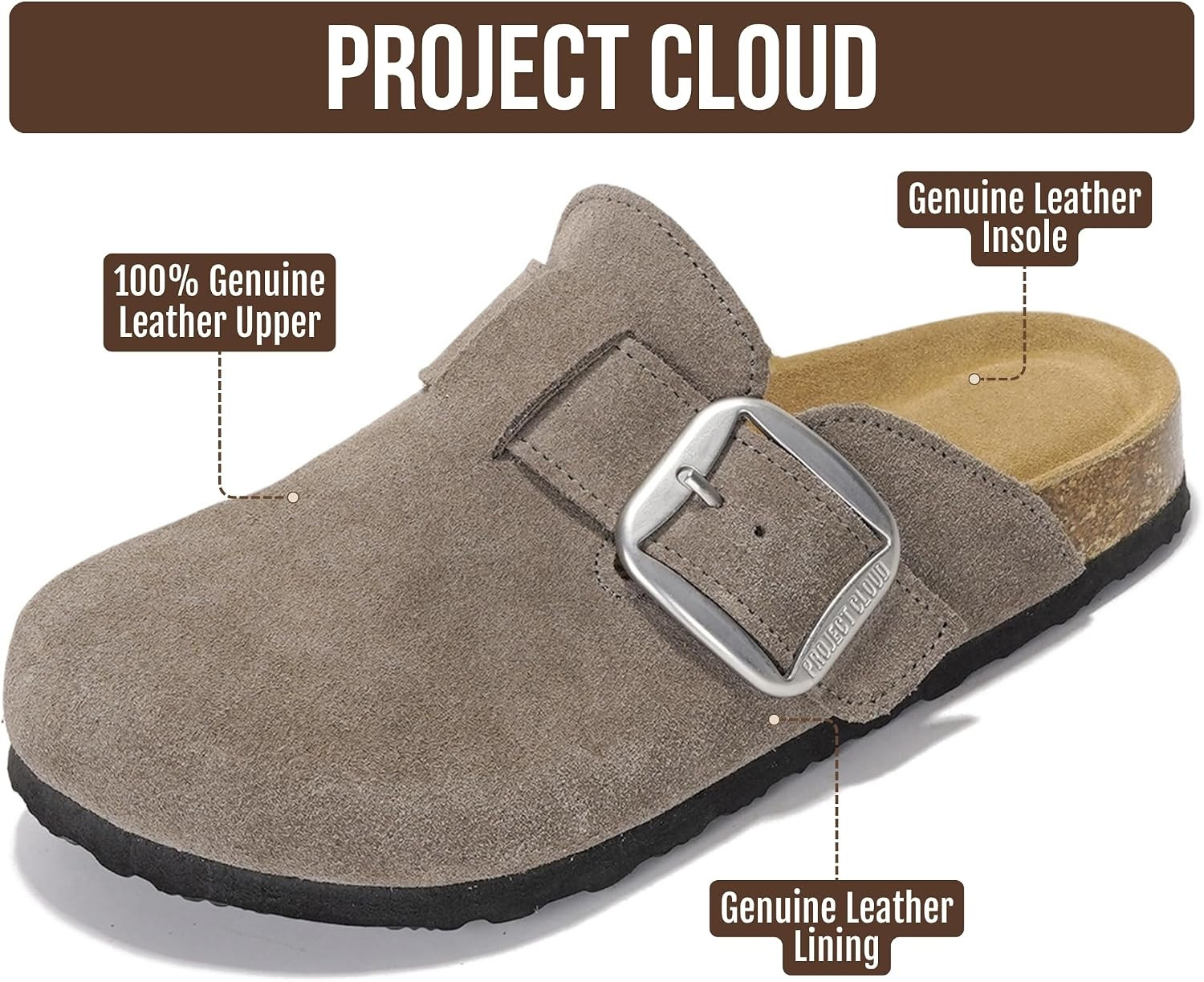 Project Cloud 100% Genuine Leather Clogs for Women 2026 | Amazon (US)