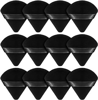 BEAKEY 12pcs Powder Puffs for Face Powder Triangle Powder Puff for Loose & Cosmetic Foundation, M... | Amazon (US)