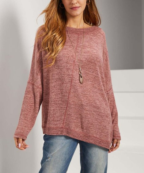 Suzanne Betro Weekend Vintage Rose Asymmetrical Tunic - Women & Plus | Zulily