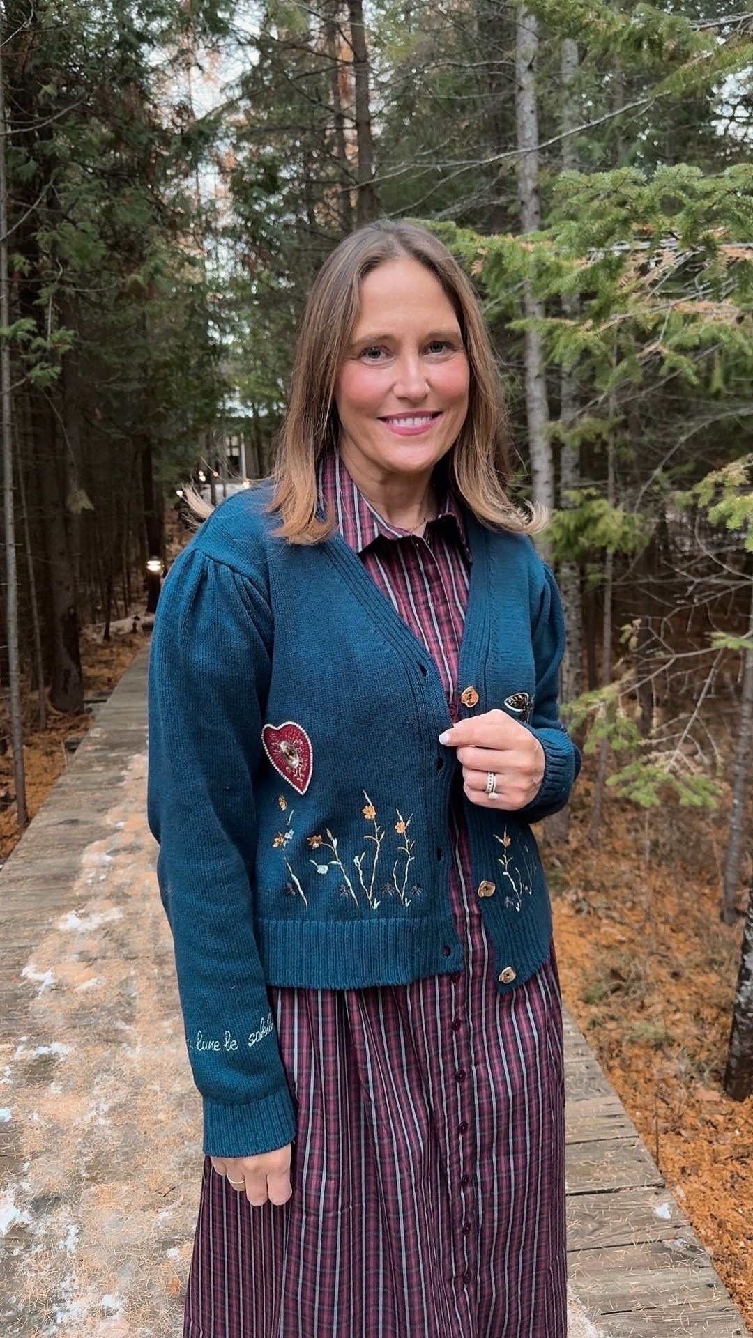We are loving the new arrivals at Anthropologie. We recently got this embroidered cardigan that we can’t stop reaching for. We paired it with the tobie dress and a pair of heels to wear to a holiday event! 


#LTKHoliday #LTKSeasonal #LTKOver40