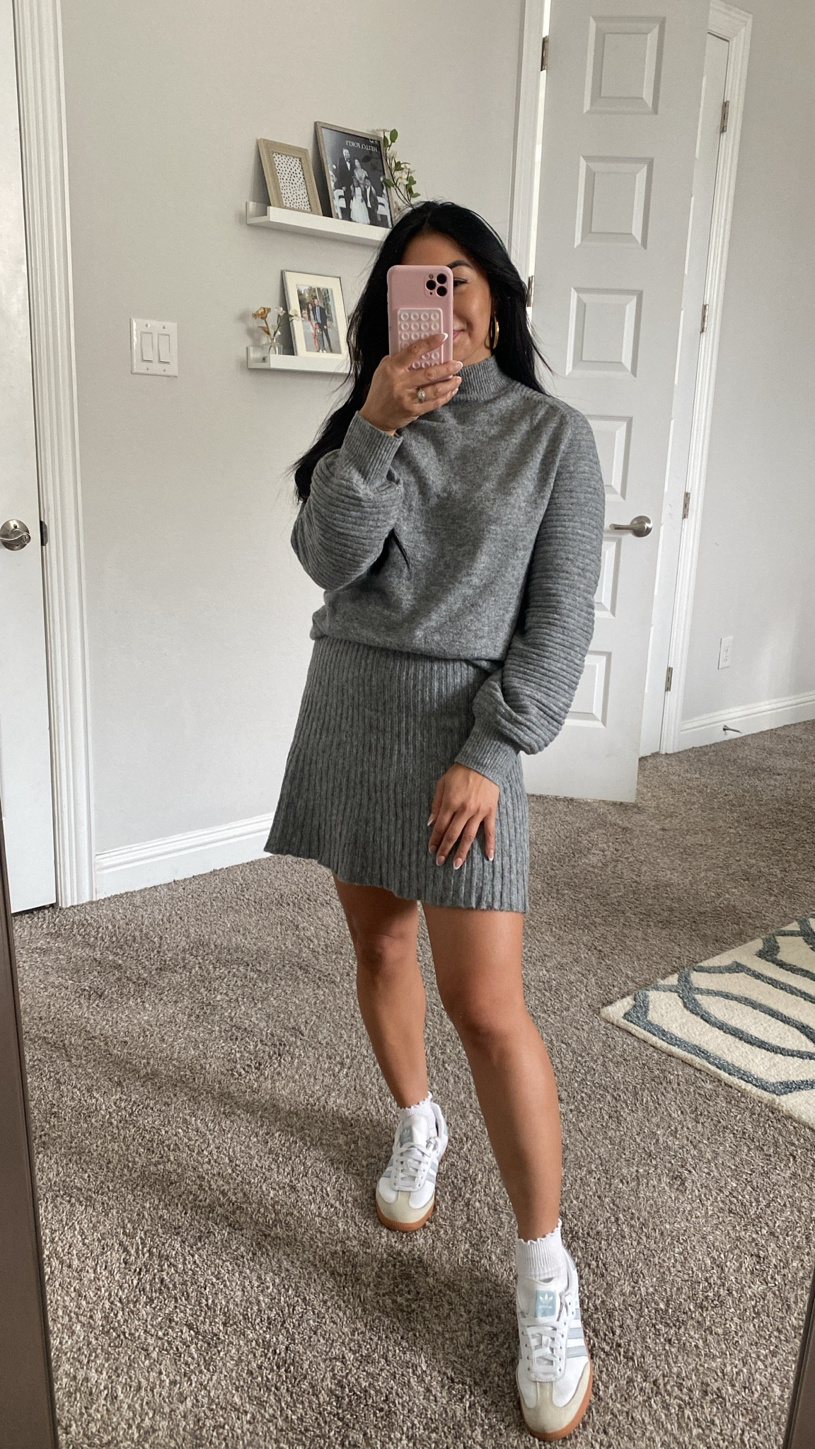 Knit sweater and skirt set from Amazon 

Wearing the medium. Size up if in between sizes 

#LTKOver40 #LTKFindsUnder100