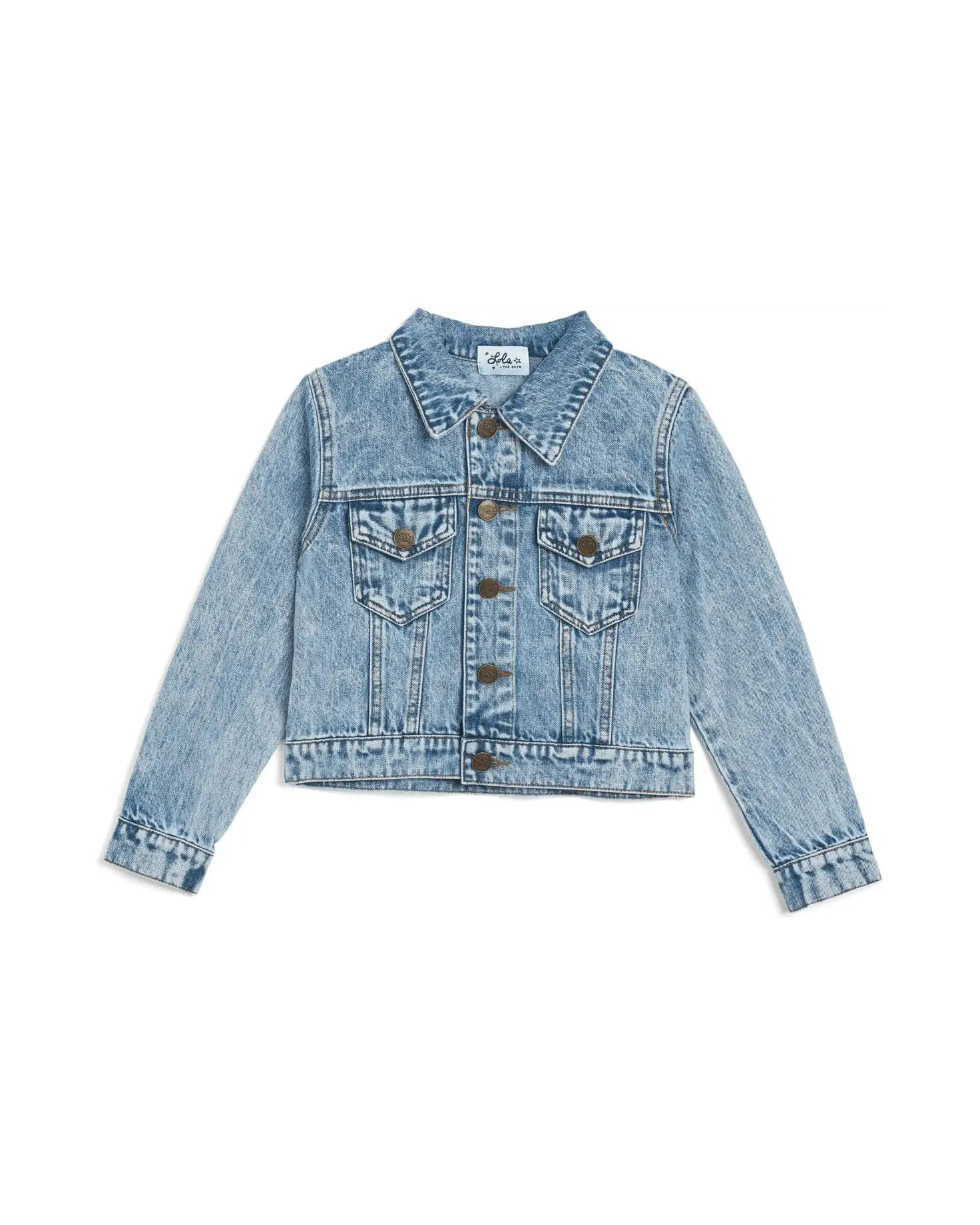 Girl's Lola and The Boys American Flag Denim Jacket (Little Kid/Big Kig) | Zappos.com