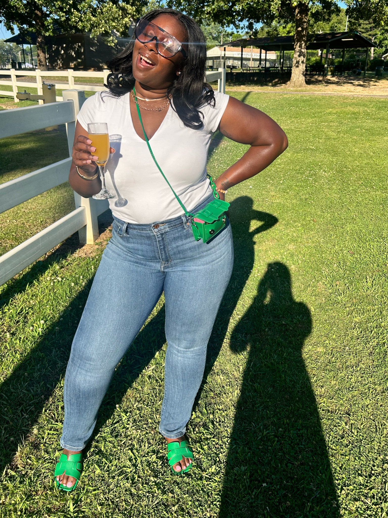 Super chill park outfit 💚