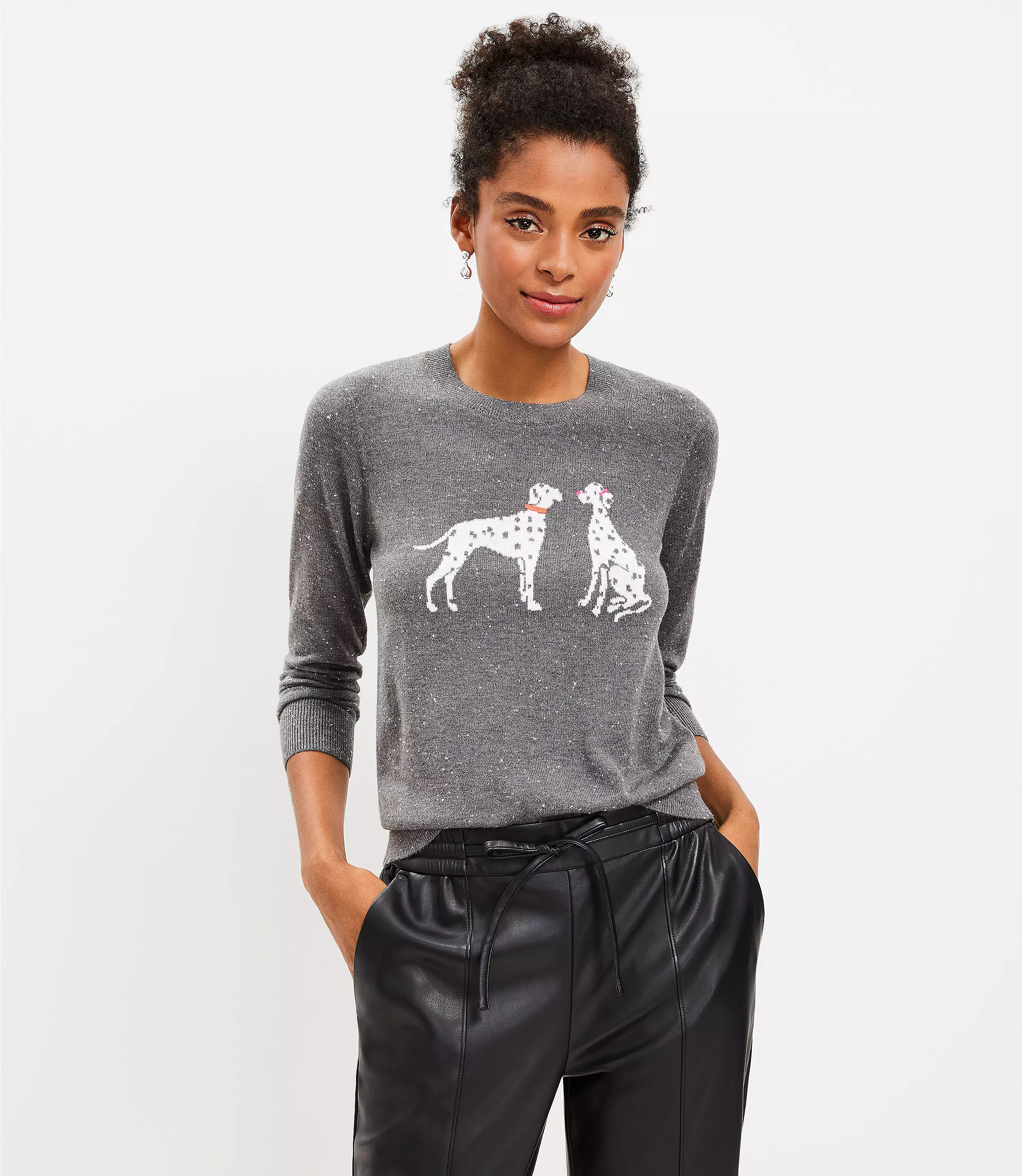 Dalmatian Sweater | LOFT