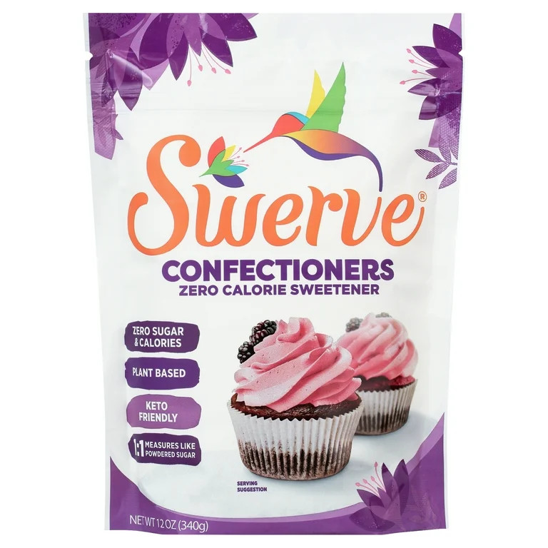 Swerve Sweetener, Confectioner Sugar Replacment, 12 Oz | Walmart (US)