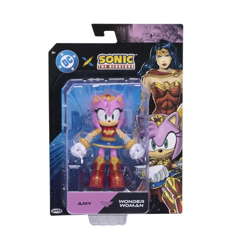 Sonic x DC Amy as Wonder Woman 5 Inch Action Figure | Walmart (US)