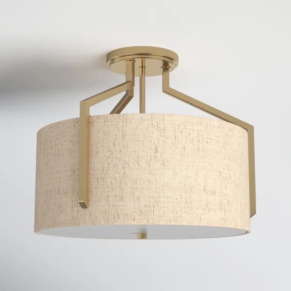 Dori Fabric Semi Flush Mount | Wayfair North America