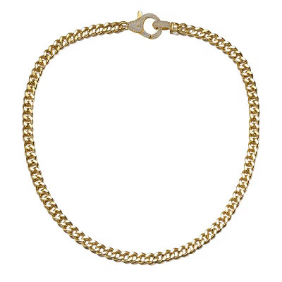 Guili Timeless 14k Gold Plated Curb Link Chain Necklace Ð Elegant, Stylish Jewelry with a Sleek and Classic Design | Target