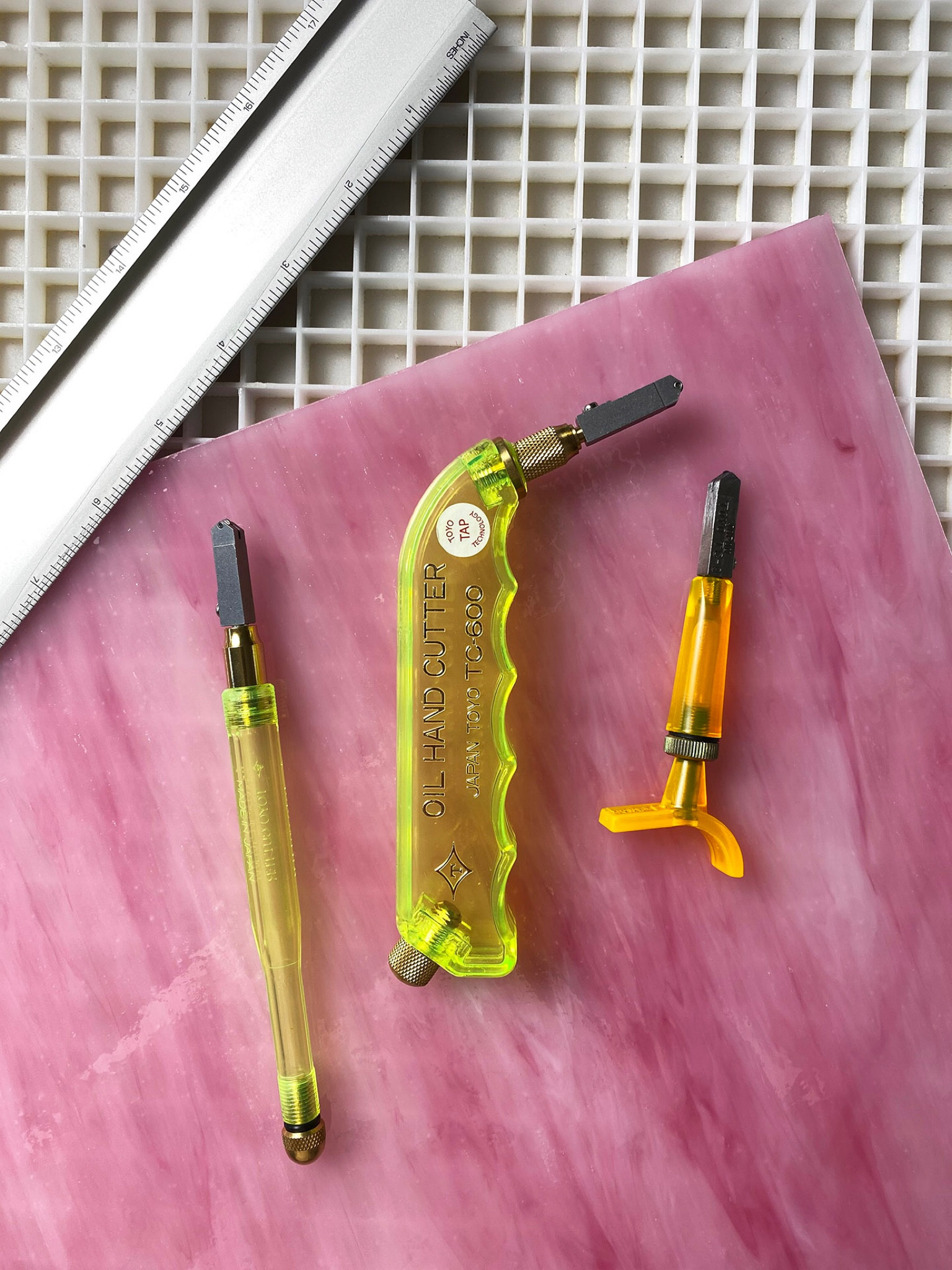If you like to work with stained glass, then using good quality cutting tools is a must! Here are some of my favorites that help me get the job done with ease. Whether you’re scoring and cutting large sheets, or smaller tesserae these tools work great for any glass artist.

For mosaic tips, tutorials, inspiration, and so much more please visit my YouTube channel: YouTube.com/julieweilbacher. 

Follow @julieweilbacher on Instagram for mosaic tips, tricks, tutorials, stained glass art, stained glass mosaic, Toyo, glass cutter, glass scorer, running pliers, glass cutting system, stained glass cutting, stained glass scoring, arts and crafts, studio organization, crafts organization, arts and crafts organization, art space, art studio, mosaic studio, mosaic workshop, art workshop, stained glass storage, mosaic tesserae, mosaic materials, mosaic tile, mosaic glass tile, glass rods, stained glass, vitreous glass, mosaic home decor, mosaic wall art, mosaic mirror, mosaic projects, mosaic candle holder, mosaic votive, mosaic table, mosaic flower pot, mosaic crafts, beginner art, mosaic workshop, beginner mosaic, fine crafts, arts and crafts, mosaic tools, mosaic adhesive, mosaic grout.



#LTKFind #LTKhome #LTKGiftGuide