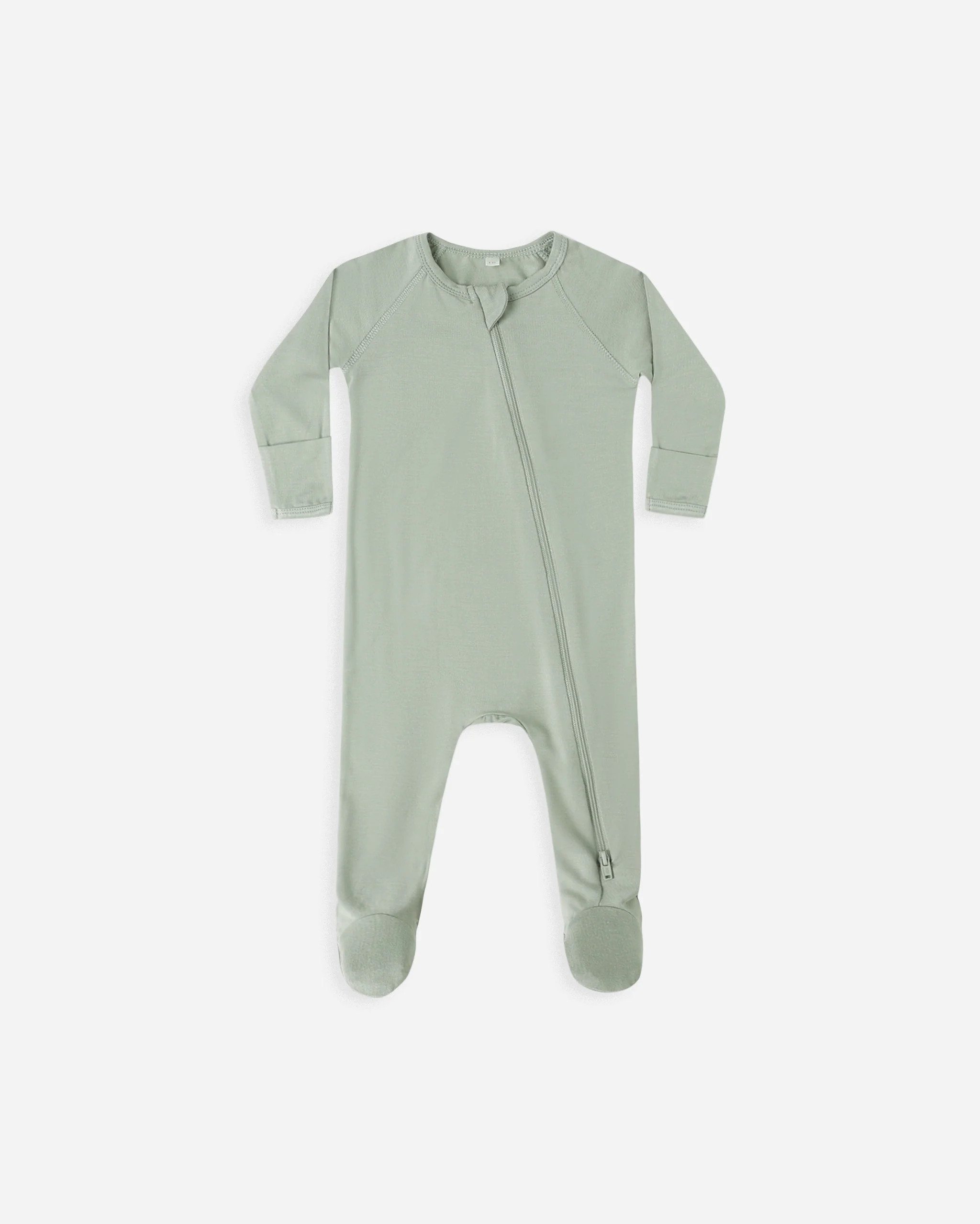 Bamboo Zip Footie || Cedar | Rylee + Cru