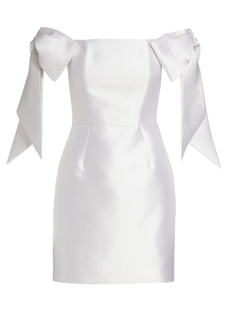 Isabella Silk-Wool Blend Minidress | Saks Fifth Avenue