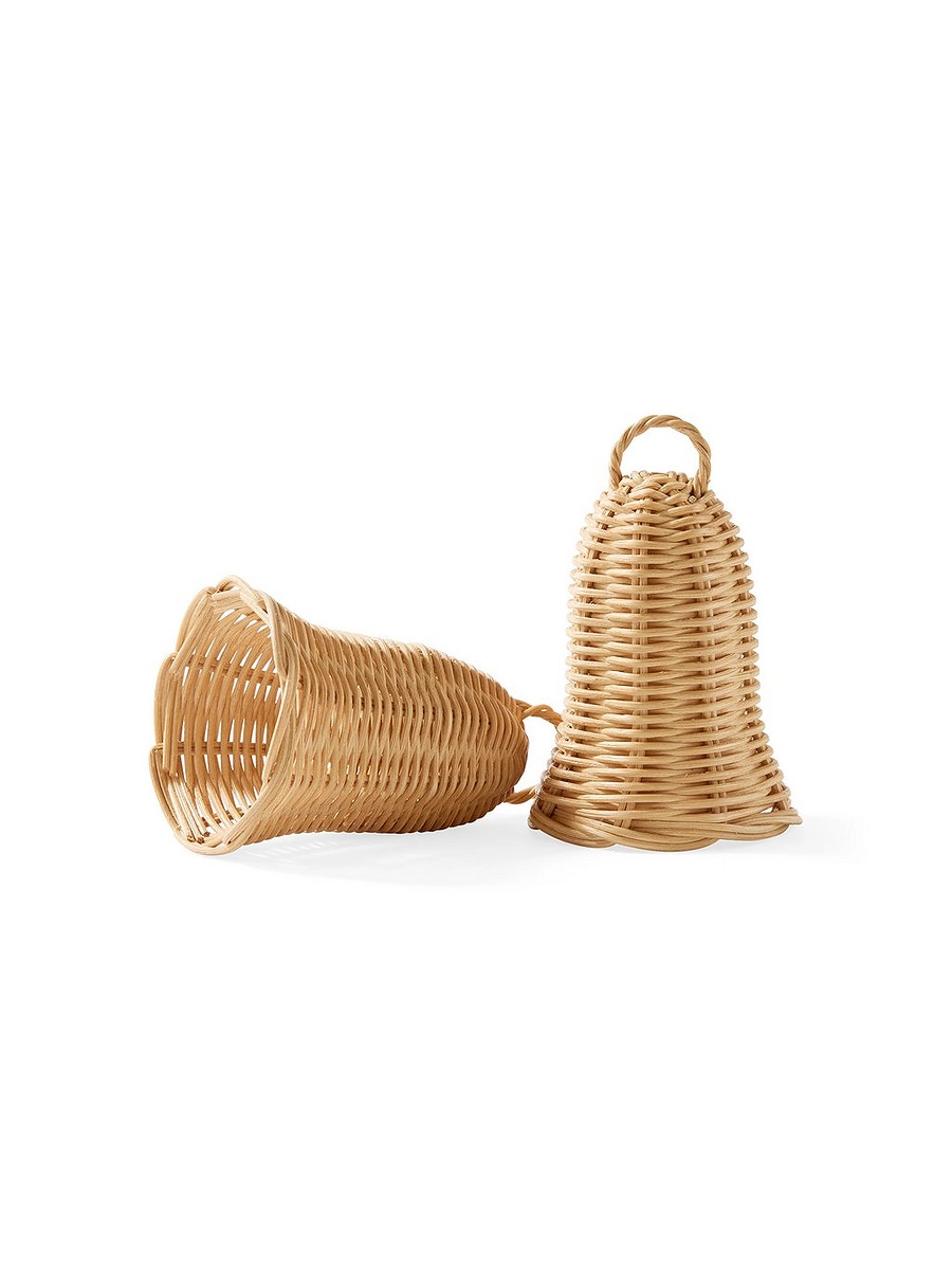 Decorative Wicker Bells (Set of 2) | Serena and Lily