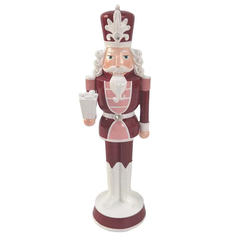 & White Gift Nutcracker, 10" | At Home