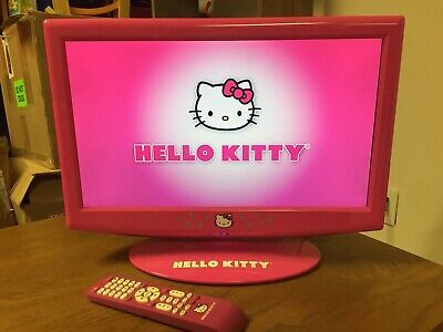 Sanrio Hello Kitty Pink 19" LCD TV/Monitor with Remote - Intertek KT2219  | eBay | eBay US