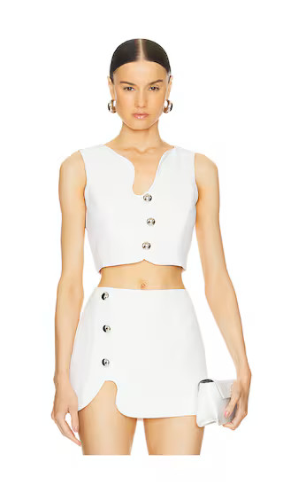 Puzzle Vest in Ivory | Revolve Clothing (Global)